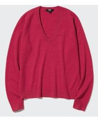 Uniqlo - 100% Cashmere V Neck Jumper - Lyst