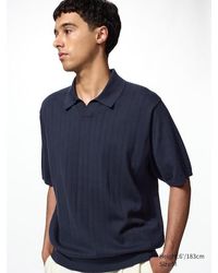Uniqlo - Washable Knit Skipper Polo Jumper - Lyst