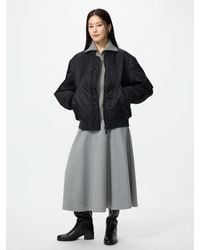 Uniqlo - Brushed Jersey Flared Skirt - Lyst