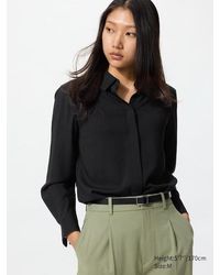 Uniqlo - Rayon Blouse - Lyst