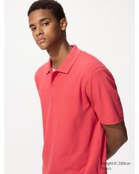 Uniqlo - Airism Cotton Piqué Polo Shirt - Lyst