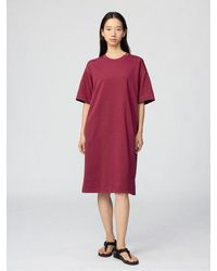 Uniqlo - Airism Cotton Relaxed Dress (Short Sleeve) - Lyst