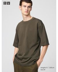 Uniqlo - Airism Camiseta Algodón Oversize Cuello Redondo - Lyst