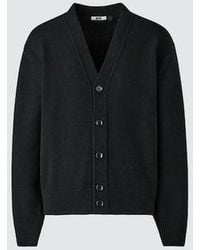 Uniqlo - 100% Lambswool V Neck Cardigan - Lyst