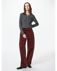 Uniqlo - Corduroy Barrel Trousers - Lyst