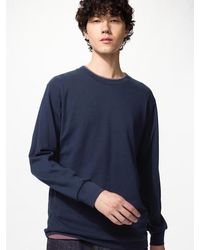 Uniqlo - Soft Brushed Crew Neck T-Shirt (Long Sleeve) - Lyst