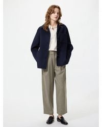 Uniqlo - Brushed Jersey Barrel Leg Trousers - Lyst