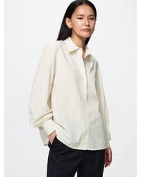 Uniqlo - Rayon Blend Shirt (Striped) - Lyst
