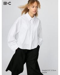 Uniqlo - Baumwolle Bluse (Cocoon Fit) - Lyst