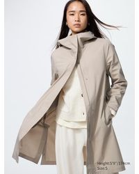 Uniqlo - Giacca A Vento Blocktech Con Cappuccio Taglio Lungo - Lyst