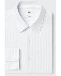 Uniqlo - Super Non-Iron Stretch Slim Fit Shirt (Regular Collar, Striped) - Lyst