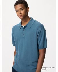 Uniqlo - Washable Knit Polo Jumper (Short Sleeve) - Lyst