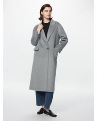Uniqlo - Double-Faced Wool Blend Long Coat - Lyst