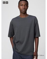 Uniqlo - Airism Camiseta Algodón Oversize Cuello Redondo - Lyst