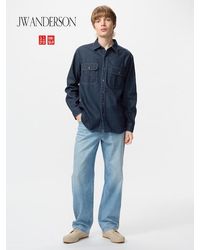 Uniqlo - Straight Jeans (Longer) - Lyst