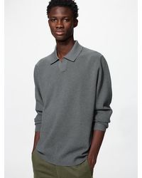 Uniqlo - Washable Milano Ribbed Skipper Polo Jumper - Lyst