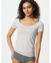 Uniqlo - Airism Scoop Neck T-Shirt - Lyst