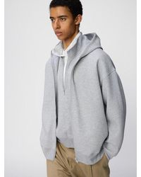 Uniqlo - Sweat Oversized Full-Zip Hoodie - Lyst