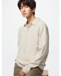 Uniqlo - Soufflé Yarn Polo Jumper - Lyst