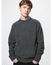 Uniqlo - Soufflé Yarn Crew Neck Jumper - Lyst