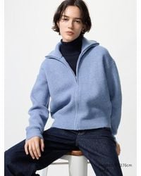 Uniqlo - Cardigan Filato Soffice Con Zip - Lyst