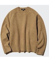 Uniqlo - Soufflé Yarn Crew Neck Jumper - Lyst