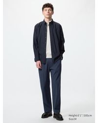 Uniqlo - Stretch Easy Ankle Trousers (Seersucker) - Lyst