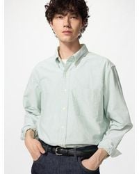 Uniqlo - Oxford Shirt (Striped) - Lyst