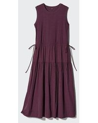 Uniqlo - Combination Tiered Dress (Sleeveless) - Lyst