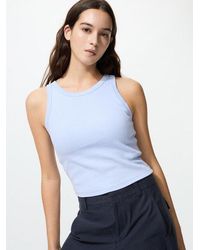 Uniqlo - Ribbed Cropped Bra Top - Lyst