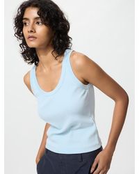 Uniqlo - Soft Ribbed Vest Top - Lyst
