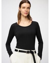 Uniqlo - Heattech Extra Warm Cashmere Blend Scoop Neck T-Shirt (Long Sleeve) - Lyst