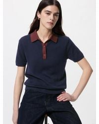 Uniqlo - Polo Jumper (Short Sleeve, Colour Block) - Lyst
