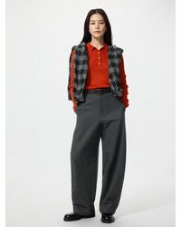 Uniqlo - Brushed Jersey Barrel Leg Trousers - Lyst