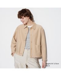 Uniqlo - Polyester jersey jacke (relaxed fit) - Lyst