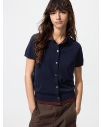 Uniqlo - Merino Blend Polo Cardigan (Short Sleeve) - Lyst