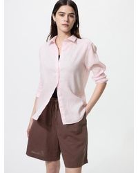 Uniqlo - Linen Blend Easy Shorts - Lyst