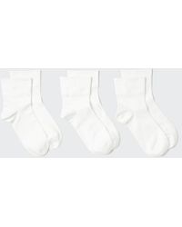 Uniqlo - Socks (Crew, 3 Pairs) - Lyst