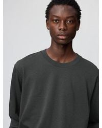 Uniqlo - Airism Cotton Crew Neck T-Shirt (Striped, Long Sleeve) - Lyst