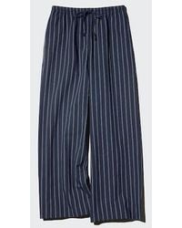 Uniqlo - Linen Blend Easy Trousers (Striped) - Lyst