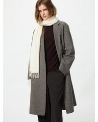 Uniqlo - Wool Blend Relaxed Long Coat (Patterned) - Lyst