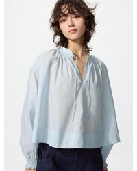 Uniqlo - Cotton Blouse (Printed) - Lyst
