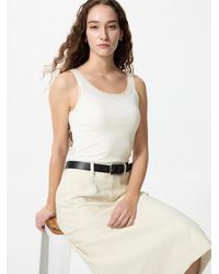 Uniqlo - Soft Modal Sleeveless Top (Lace Pointelle) - Lyst