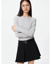 Uniqlo - Soft Ribbed T-Shirt (Long Sleeve) - Lyst