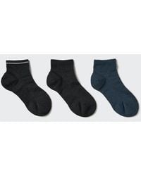 Uniqlo - Short Socks (Pile Line, 3 Pairs) - Lyst