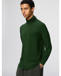 Uniqlo - Heattech Extra Warm Cashmere Blend Turtleneck T-Shirt (Long Sleeve) - Lyst