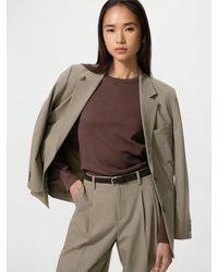 Uniqlo - Soft Ribbed T-Shirt (Long Sleeve) - Lyst
