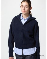 Uniqlo - Cardigan Filato Soffice Con Zip - Lyst
