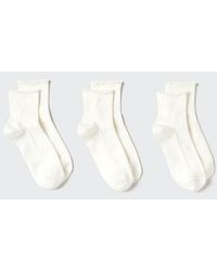 Uniqlo - Socks (Crew Frill, 3 Pairs) - Lyst