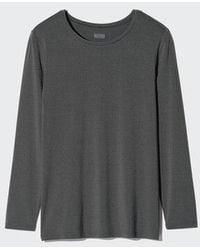 Uniqlo - Heattech Crew Neck T-Shirt - Lyst